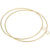 PATIKIL 12 Inch Round Metal Floral Hoop, 2 Pcs Gold Wreath Macrame Frame for Wedding Geometric Decor Party Wall Hanging, Gold Tone view 1