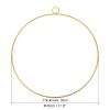 PATIKIL 12 Inch Round Metal Floral Hoop, 2 Pcs Gold Wreath Macrame Frame for Wedding Geometric Decor Party Wall Hanging, Gold Tone view 2