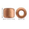 Essentials by Leisure Arts Czech Rola Bead Opaque Metallic Copper 6.2mm 10gm Czech Glass Beads for Jewelry Making, Czech Beads for DIY Bracelets, Necklaces, and Craft Projects view 3
