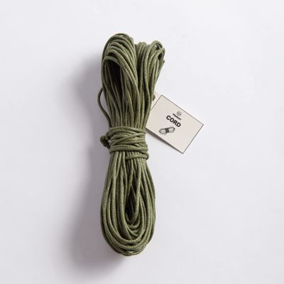 Vitalizart Green Waxed Cotton Cord for Making Supplies DIY Crafts