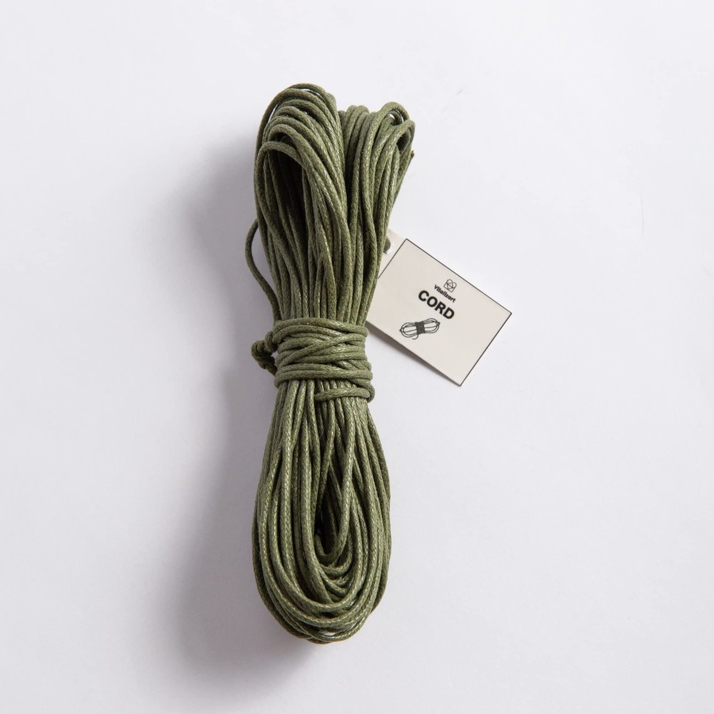 Vitalizart Green Waxed Cotton Cord for Making Supplies DIY Crafts