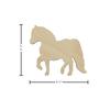 Essentials By Leisure Arts Arts Flat Wood Shape 24pc Pony view 3