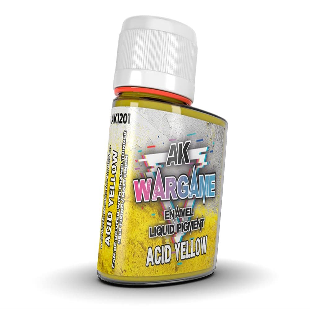 AK WARGAME Liquid PIGMENTS AK1201 Acid Yellow (35ml)