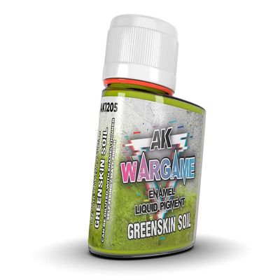 AK WARGAME Liquid PIGMENTS AK1205 Greenskin Soil (35ml)