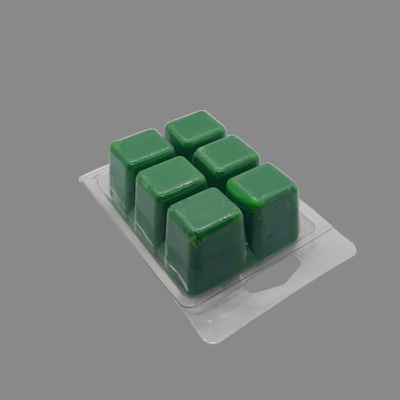 North Mountain Supply PET Wax Melt Clamshell Molds 2.4 Ounce Capacity 6-Cavity Pack of 120 BPA-Free, Reusable 4.375 x 2.9 x 1 Inches
