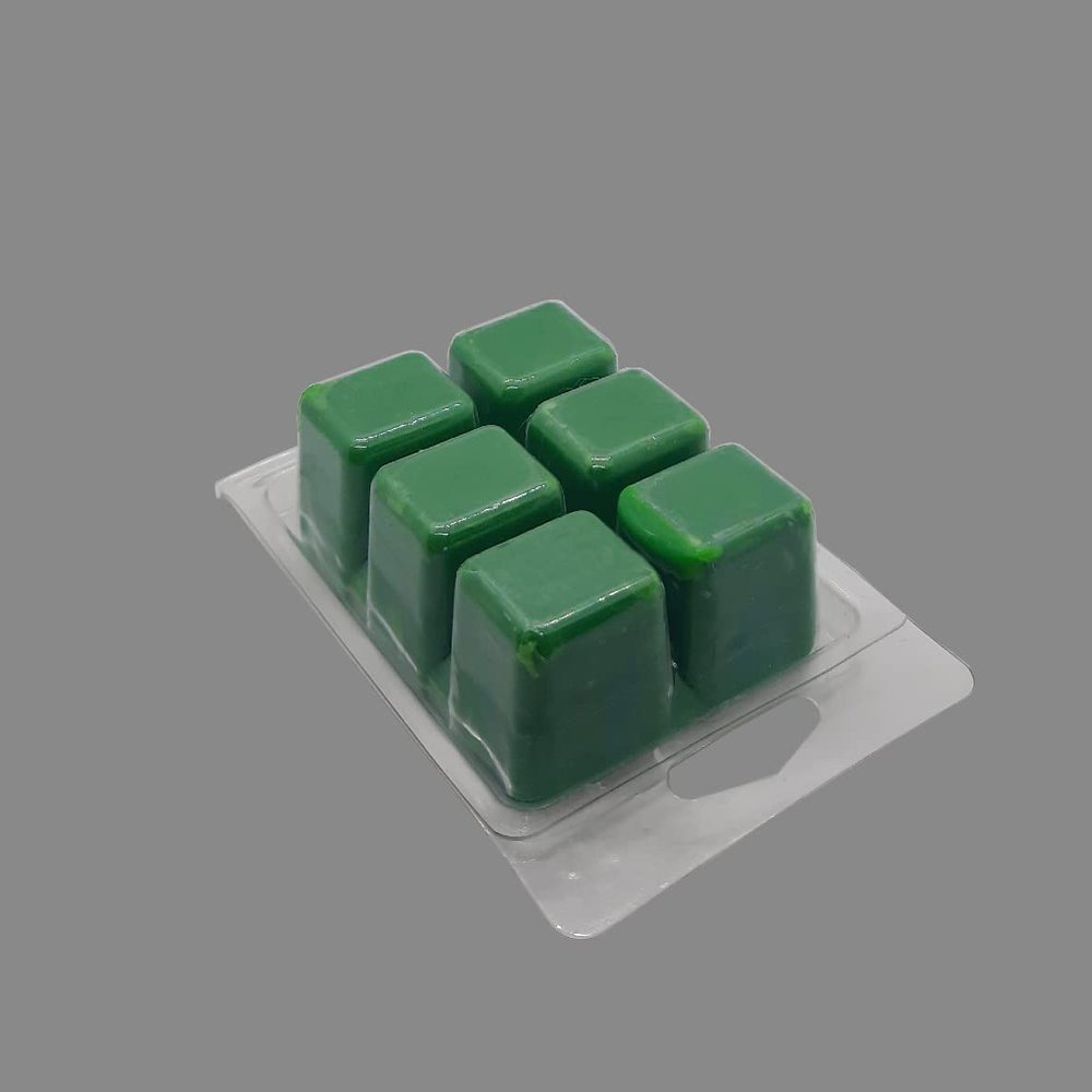 North Mountain Supply PET Wax Melt Clamshell Molds 2.4 Ounce Capacity 6-Cavity Pack of 120 BPA-Free, Reusable 4.375 x 2.9 x 1 Inches