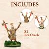 Wargames Delivered - Warlord Games Mythic Americas - Inca: Oracle Set. Fantasy Action Figures 28mm Miniatures for Wargames, DND Miniatures, and Model War view 2
