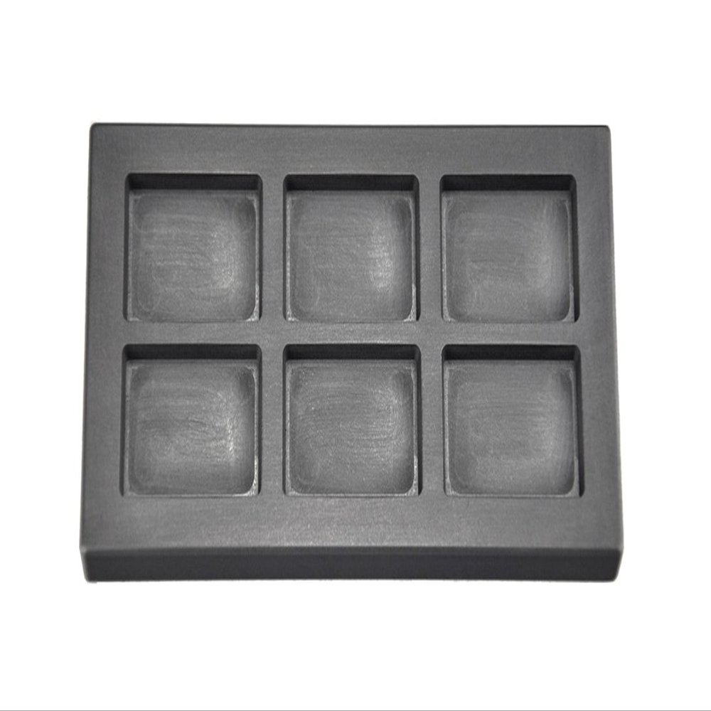 2 Troy Ounce Multi Cavity Gold Rectangular Graphite Ingot Mold Metal Melting Casting Refining Scrap Jewelry Making