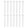 100pcs Adabele 304 Grade Surgical Stainless Steel Eye Pins 38mm (1.5 Inch) Eyepin (Wire 0.7mm/21 Gauge) for Jewelry Beading Craft Making SJF66-38 view 1