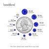Beadsland 2880pcs Flat Back Crystal Rhinestones Round Gems for Nail Art and Craft Glue Fix,Sapphire,SS4,1.5-1.7mm view 3