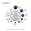 Beadsland 2880pcs Flat Back Crystal Rhinestones Round Gems for Nail Art and Craft Glue Fix,Montana,SS4,1.5-1.7mm view 3