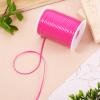 Pandahall 50 Yards Flat Lanyard String Plastic Lacing Cord 0.09 inch/2.3mm Wide Cridoz Gimp String for Keychain, Bracelets, Beading and Jewelry Making, DIY Craft (Fuchsia) view 2