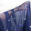 150cm Wide 3D Print Galaxy Star Pattern Chiffon Tulle Design Fabric For Sewing Clothes Dresses Material-By Meter (Color : Navy Blue, Size : 150cmX3M) view 1