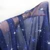 150cm Wide 3D Print Galaxy Star Pattern Chiffon Tulle Design Fabric For Sewing Clothes Dresses Material-By Meter (Color : Navy Blue, Size : 150cmX3M) view 3