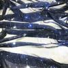 150cm Wide 3D Print Galaxy Star Pattern Chiffon Tulle Design Fabric For Sewing Clothes Dresses Material-By Meter (Color : Navy Blue, Size : 150cmX3M) view 4