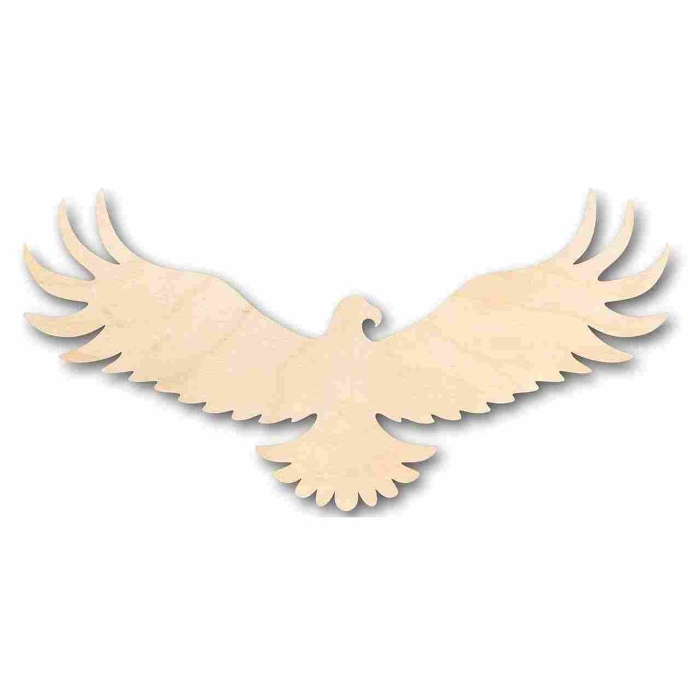 Unfinished Wood Eagle Shape Animal Wildlife Craft up to 46" DIY 12" / 1/8"