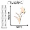 Unfinished Wood Craft Easter Lily Shape Easter Flower Craft up to 46" DIY 24" / 1/4" view 2