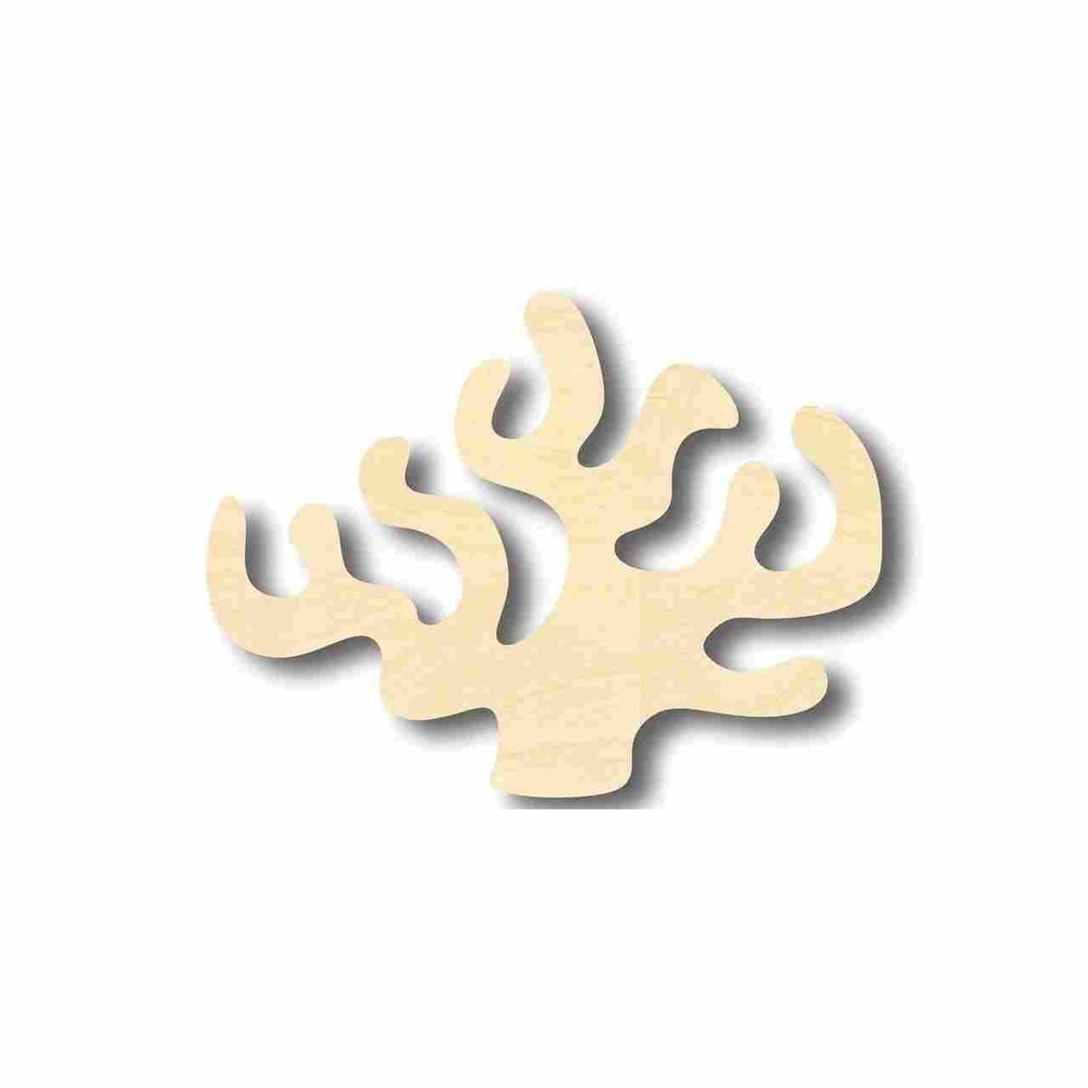 Unfinished Wood Coral Shape Ocean Nursery Craft up to 46" DIY 10" / 1/8"