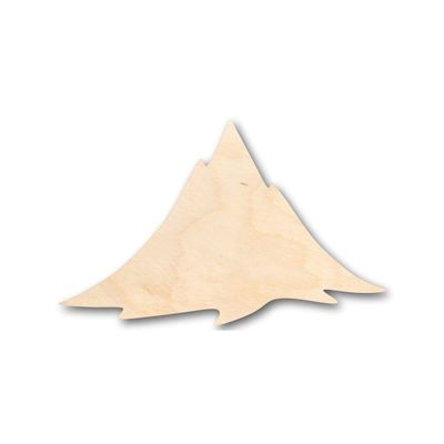 Unfinished Wood Mountain Shape Nature Craft up to 46" DIY 12" / 1/4"