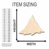 Unfinished Wood Mountain Shape Nature Craft up to 46" DIY 12" / 1/4" view 2