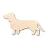 Unfinished Wood Dachshund Dog Shape Animal Pet Craft up to 46" DIY 16" / 1/8" view 1
