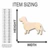 Unfinished Wood Dachshund Dog Shape Animal Pet Craft up to 46" DIY 16" / 1/8" view 2