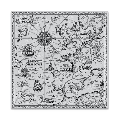 Hero Arts CG884 Bold Print, Antique Hero Map