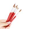 XDT#378 Round Watecolor Artist Paint Brush 12 Piece Set Medium Soft Premium Nylon Hair Short Handle #1#2#3#4#5#6#7#8#9#10#11#12, Oil Acrylic Watercolor view 3