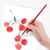 XDT#268 Paint Brush Set, 8Pcs Nylon Brushes for Acrylic Painting, Watercolor, and Crafting, Kids Adult Drawing Arts Crafts Supplies, Red view 4