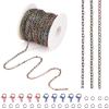 COGCHARGER 5M Stainless Steel Curb Chains Multi-Color Chain DIY Jewelry Set Making Kit for Jewelry Necklace Bracelet Earring Making Crafts view 1
