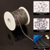 COGCHARGER 5M Stainless Steel Curb Chains Multi-Color Chain DIY Jewelry Set Making Kit for Jewelry Necklace Bracelet Earring Making Crafts view 2