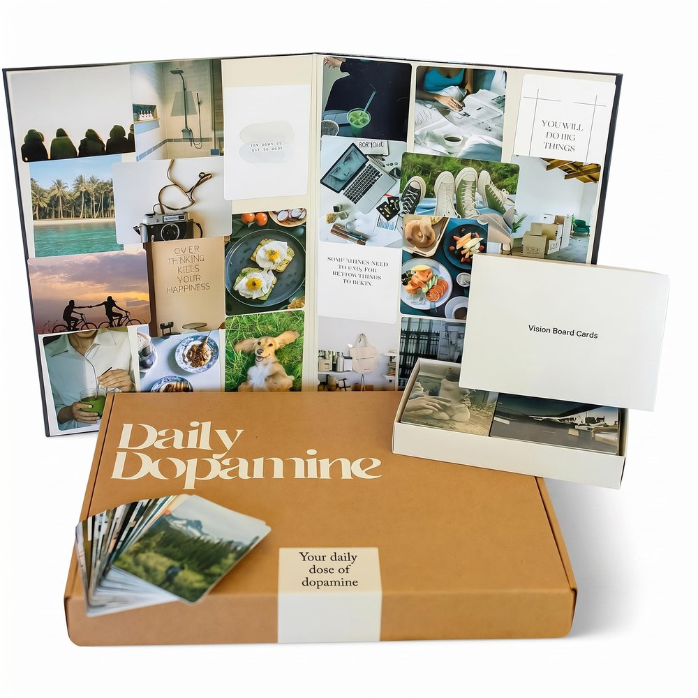 All-In-One Vision Board Kit for Women: 150 Aesthetic Picture & Quote/Affirmation Cards, Foldable Dream/Mood Board | Manifestation, Goal Setting & Law of Attraction Supplies for Adults Teens