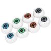 SEWACC Halloween Eyeballs 8pcs Scary Realistic Hollow Eyeballs Halloween Horror Props Half Round for DIY Crafts Haunted House Party Decor view 1