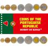 7 Coins from Portugal | Portuguese Coin Set Collection 1 5 10 20 50 100 200 Escudos | 1986-2001 | Pedro Nunes | Garcia De Orta | Ship | Nautical Compass view 2