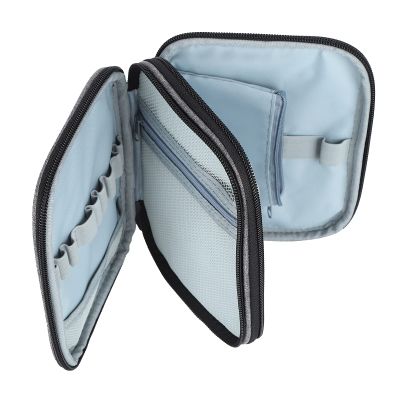 Crochet Hook Case,2 Layer Knitting Organizer Storage 600D Oxford Fabric Crochet Hook Holder Organizer Knitting Needles Organizer