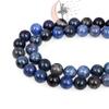 10.5 mm Smooth Round Dumortierite Beads Natural Beads Gemstone Loose for DIY Necklace Bracelet Jewelry Making Strand 15", 39 cms view 1