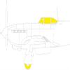 Edudo EDUJX294 1/32 T-Face Yak-9T Frank Double-Sided Paint Mask Sticker (For ICM) Masking Sticker for Plastic Models view 1