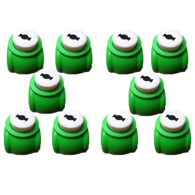 10x Mini Paper Cut Punch Scrapbook Card Craft Cutter Stencil Handheld Making Hole (Candys)