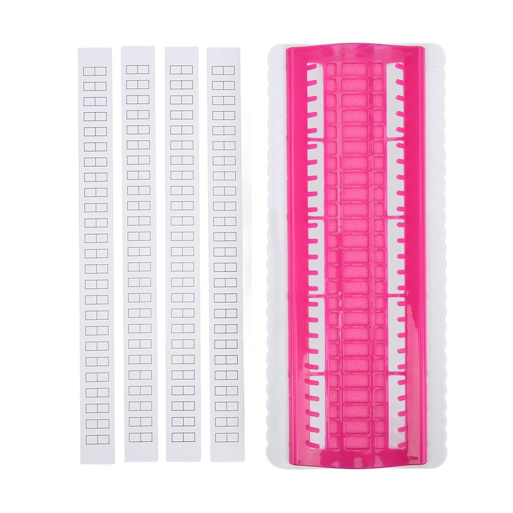 50 Positions Floss Organizer, Embroidery Thread Organizer with Replaceable Paper Card Embroidery String Holder Floss Organizers(rose red)