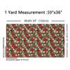 Christmas Tree Fabric By The Yard, Xmas Bells Balls Upholstery Fabric for Chairs, New Year Branches Leaves Decorative Fabric, Indoor Outdoor Fabric, DIY Art Waterproof Fabric, Green Red, 10 Yards view 2