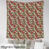 Christmas Tree Fabric By The Yard, Xmas Bells Balls Upholstery Fabric for Chairs, New Year Branches Leaves Decorative Fabric, Indoor Outdoor Fabric, DIY Art Waterproof Fabric, Green Red, 10 Yards view 3