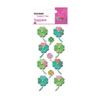 13 3D Stickers - 4 Leaf Clovers - Glitter view 2
