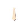 Unfinished Wood Neck Tie Shape Craft up to 46" DIY 7" / 1/4" view 1