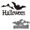 Trdxxx Halloween Bats Die Cut Card Making Words Metal Cutting Dies Kit DIY Paper Photo Album Scrapbooking Art Craft Embossing Tools view 1