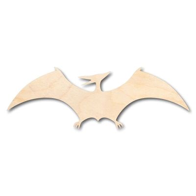 Unfinished Wood Pterodactyl Shape Dinosaur Craft up to 46" DIY 12" / 1/4"