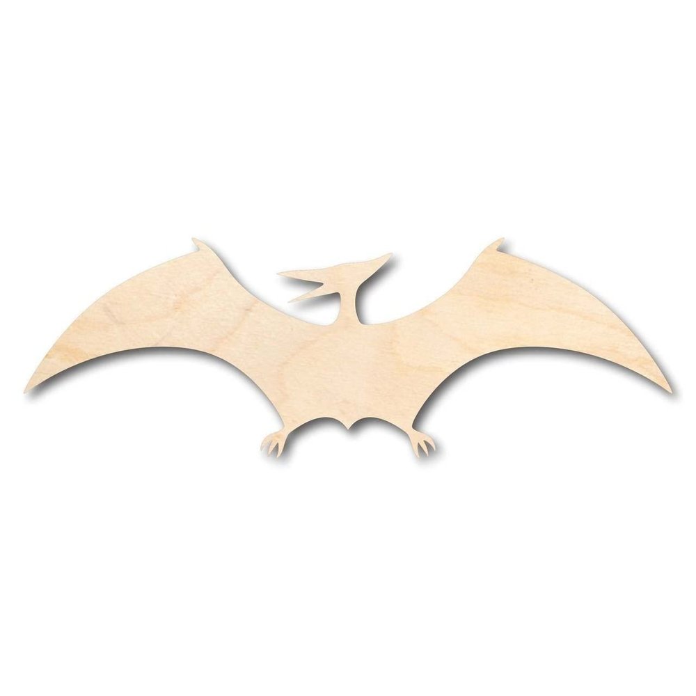 Unfinished Wood Pterodactyl Shape Dinosaur Craft up to 46" DIY 12" / 1/4"