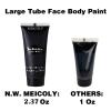 MEICOLY Black Cream Face Body Paint, 2.37Oz Large Tube Water Based Clown Black Makeup,Body Paint for Adults and Kids,Halloween SFX Skull Joker Zombie Vampire Skeleton Goth Spider Cosplay Makeup view 2