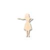 Unfinished Wood Hula Girl Shape Hawaii Craft up to 46" DIY 10" / 1/4" view 1