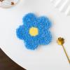 AMLESO Punch Needle Embroidery Coasters Kits for Starter, Include Punch Needle Fabric with Pattern, Wood Yarns Embroidery Cup Holder Mat Handcraft, view 4