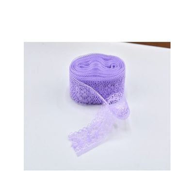 BAN.P 10Yard/Lot Cotton Lace Trim Fabric Craft DIY Natural Lace Ribbon Sewing Clothing Embroidery Wedding Party Accessories (Color : Purple, Size : Width: 40mm)
